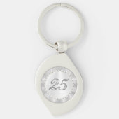 25年勤続記念日ギフトアイディア キーホルダー (正面)
