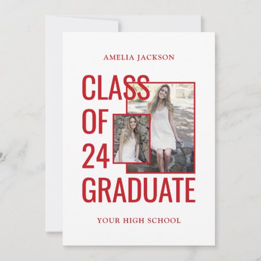 25年度 写真 赤と白 オープンハウス 招待状 (正面)