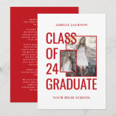 25年度 写真 赤と白 オープンハウス 招待状 (正面/裏面)