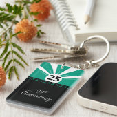 25年目の従業員をパーソナライズ キーホルダー (正面右)