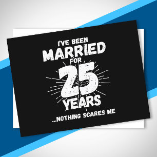 25年目の結婚記念日 面白い 夫婦ネタ ポストカード