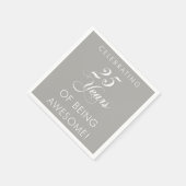 25年祝間のナプキン素晴らし スタンダードカクテルナプキン (角)