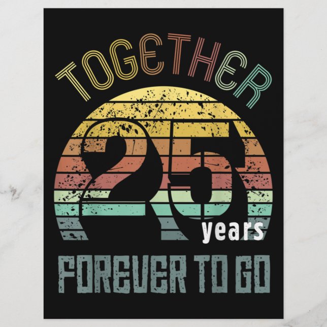 25年結婚記念日 レターヘッド (正面)