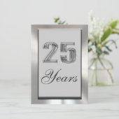 25年銀記念日招待状 招待状 (スタンド正面)