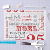 25日のクリスマスのティッシュペーパー 薄葉紙 (クラフト)