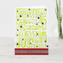 25日のクリスマスグリーティングカード シーズンカード