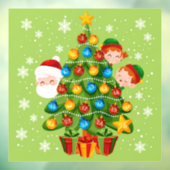 25日のクリスマス、クリスマスツリー ウィンドウサイン (シート3)