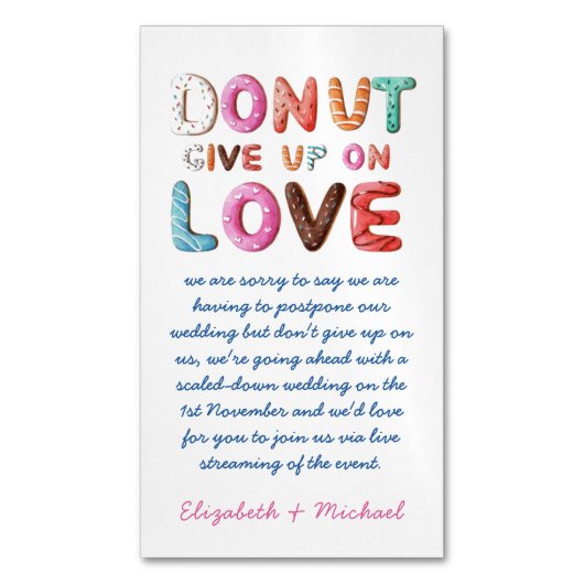 25日与え計カードのラブチェンジ マグネット名刺 (正面縦)