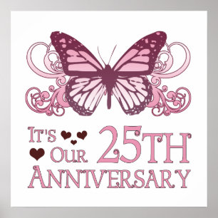 25日結婚記念(蝶) ポスター