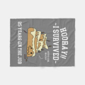 25日25周年記念 フリースブランケット (正面(横))