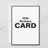 25日25日25日25日2-5誕生日 カード (正面)