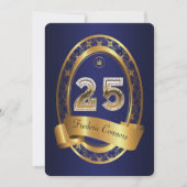 25日,誕生日パーティーの女性の男性,色エレガント色 招待状 (正面)