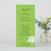 25春ツリーグリーン/ホワイト結婚式 プログラム (スタンド正面)