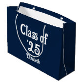 25期ダークブルー・ホワイト研究科名 ラージペーパーバッグ (裏面アングル)
