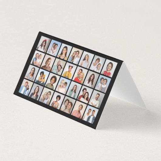 25枚のカードから28枚のフォトコラージュパックを作成 (正面)