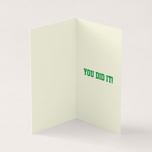 25枚のグリッター卒業カード (内部)