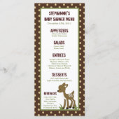 25枚のメニューカードは空の森林森林を魅了しました メニュー (正面)