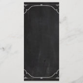 25枚のメニューカードモダンシャルボードヴィンテージビクトリアン メニュー (裏面)