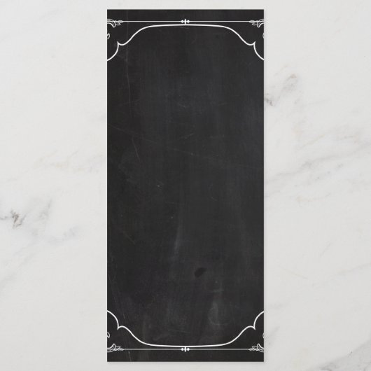 25枚のメニューカードモダンシャルボードヴィンテージビクトリアン メニュー (裏面)