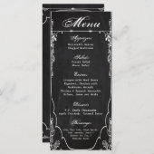 25枚のメニューカードモダンシャルボードヴィンテージビクトリアン メニュー (正面/裏面)