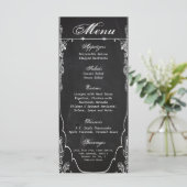 25枚のメニューカードモダンシャルボードヴィンテージビクトリアン メニュー (スタンド正面)