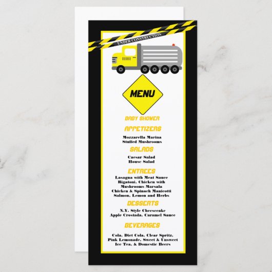 25枚のメニューカード建築 メニュー (正面/裏面)