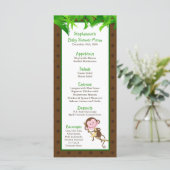 25枚のメニューカード猿の振動ジャングルサファリの動物園のAnima メニュー (スタンド正面)