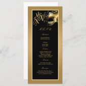 25枚のメニューカードMis XV紫色の金ゴールドのパーティー メニュー (正面/裏面)