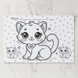 25枚カラーかわいい子猫教室 ペーパーパッド