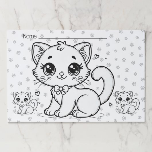 25枚カラーかわいい子猫教室 ペーパーパッド (正面)