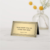 25枚パック クラシックブラック&ゴールドボーダー エスコートカード プレイスカード (裏面)