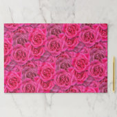 25枚ピンクはっきりしたローズパターンのビジネス用ラッピング ペーパーパッド (インサイチュ)