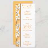 25枚メニューカード盛り合わせ貝オレンジ メニュー (正面/裏面)