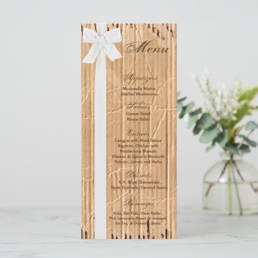 25枚メニューカード破れたダンボール切り取り移動ボックスKra メニュー (スタンド正面)