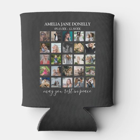 25枚モダンのコラージュ |メモリアル 缶クーラー (裏面)