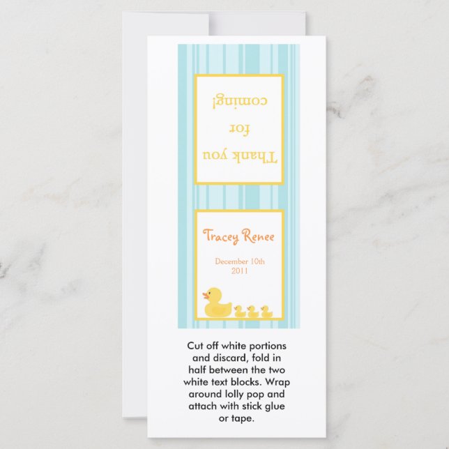 25棒つきキャンデートッパーダッキー（アヒルちゃん）気泡 (正面)