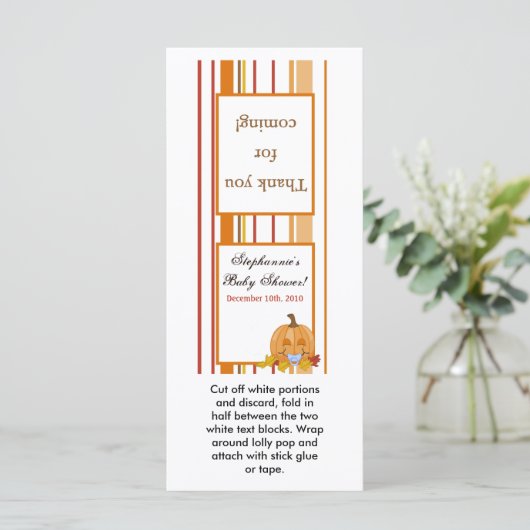 25棒つきキャンデートッパー秋秋パンプキンベビー (スタンド正面)