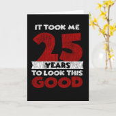 25歳のバデーが私をよく見せた25誕生日 カード (黄色い花)