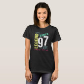 25歳のレトロ1997年 25歳の誕生日装飾 Tシャツ (正面フル)