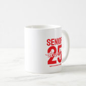 25歳の卒業記念ギフト コーヒーマグカップ (正面右)