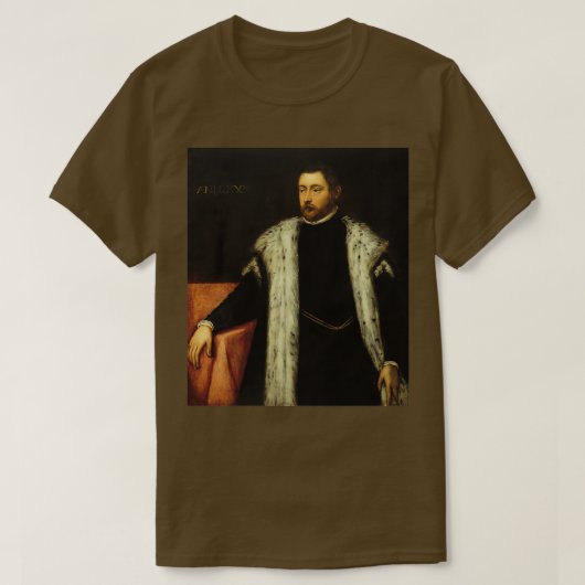 25歳の若者とTiの毛皮のコート Tシャツ (デザイン正面)