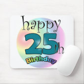 25歳の誕生日おめでとうございます マウスパッド (マウス)