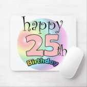 25歳の誕生日おめでとう マウスパッド (マウス)