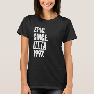 25歳の誕生日おめでとう 1997年5月生まれ Tシャツ