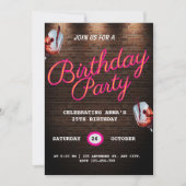 25歳の誕生日カード 招待状 (正面)