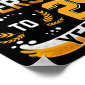 25歳の誕生日パーティー応援とビール～25歳 ポスター (角)