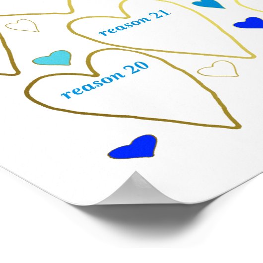 25歳の誕生日プレゼント - 愛する理由 ポスター (角)