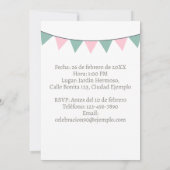 25歳の誕生日写真付き招待状 招待状 (裏面)