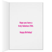 25歳の誕生日3枚ピンクの孫娘 (内側 (右))