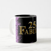 25歳の誕生日 ツートーンマグカップ (正面左)